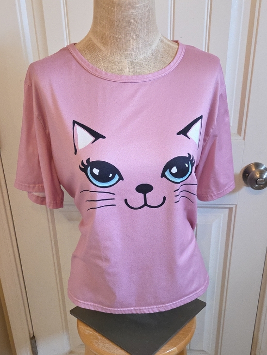 Other - Pink Kitty Face Shirt